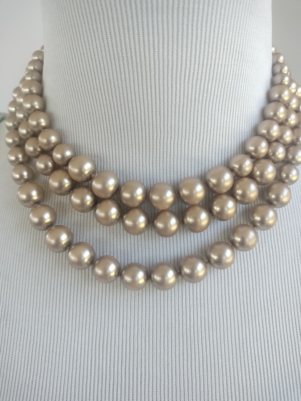 Givenchy Multi-Strand Pearl Necklace in Champagne